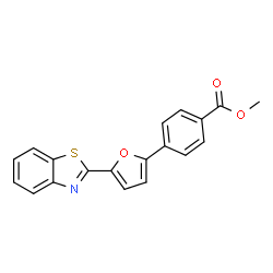 4-(5-BENZOTHIAZOL-2-YL-FURAN-2-YL)-BENZOIC ACID METHYL ESTER structure