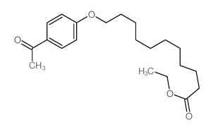 ethyl 11-(4-acetylphenoxy)undecanoate structure