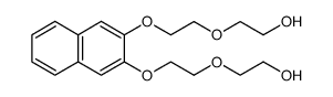 Ethanol, 2,2'-[2,3-naphthalenediylbis(oxy-2,1-ethanediyloxy)]bis结构式