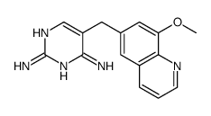 5-[(8-methoxyquinolin-6-yl)methyl]pyrimidine-2,4-diamine结构式