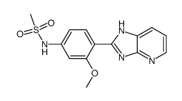 2-(2'-Methoxy-4'-methanesulfonylamino-phenyl)-imidazo[4,5-b]pyridine Structure