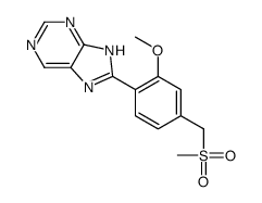 8-[2-methoxy-4-(methylsulfonylmethyl)phenyl]-7H-purine Structure