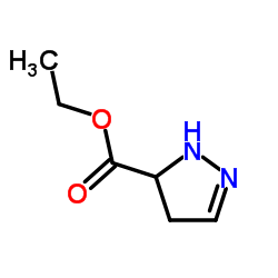 4,5-二氢-1H-吡唑-5-羧酸乙酯结构式