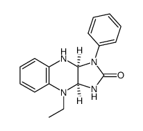 (3aS,9aS)-4-Ethyl-1-phenyl-1,3,3a,4,9,9a-hexahydro-imidazo[4,5-b]quinoxalin-2-one Structure