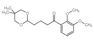 2',3'-DIMETHOXY-4-(5,5-DIMETHYL-1,3-DIOXAN-2-YL)BUTYROPHENONE structure