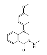 (methoxy-4 phenyl)-1 methylamino-3 dihydro-2,3 1H-quinazolinone-4结构式