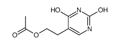2-(2,4-dioxo-1H-pyrimidin-5-yl)ethyl acetate Structure
