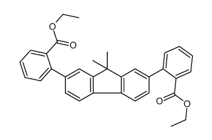 ethyl 2-[7-(2-ethoxycarbonylphenyl)-9,9-dimethylfluoren-2-yl]benzoate Structure