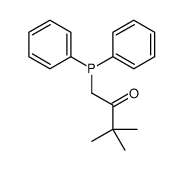 1-diphenylphosphanyl-3,3-dimethylbutan-2-one Structure