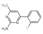 4-(2-fluorophenyl)-6-methylpyrimidin-2-amine结构式