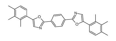 5-(2,3,4-trimethylphenyl)-2-[4-[5-(2,3,4-trimethylphenyl)-1,3-oxazol-2-yl]phenyl]-1,3-oxazole结构式