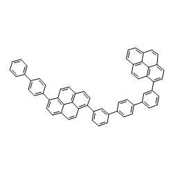 1-(4-phenylphenyl)-6-[3-[4-(3-pyren-1-ylphenyl)phenyl]phenyl]pyrene结构式