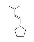 1-(3-methylbut-1-enyl)pyrrolidine Structure