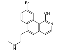 9-bromo-6-[2-(methylamino)ethyl]-2H-benzo[h]isoquinolin-1-one结构式