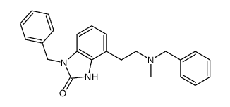 1-benzyl-4-[2-(benzyl-methyl-amino)-ethyl]-1,3-dihydro-benzoimidazol-2-one结构式