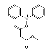 methyl 3-diphenylsilyloxybut-3-enoate结构式