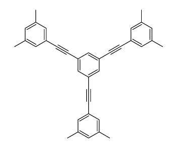 1,3,5-tris[2-(3,5-dimethylphenyl)ethynyl]benzene Structure