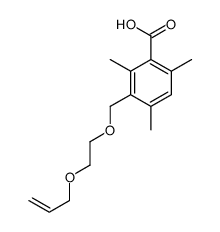 2,4,6-trimethyl-3-(2-prop-2-enoxyethoxymethyl)benzoic acid Structure