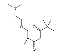 1-[2-(dimethylamino)ethoxy]-2,2,6,6-tetramethylheptane-3,5-dione结构式
