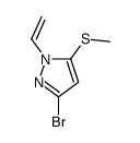 3-bromo-1-ethenyl-5-methylsulfanylpyrazole Structure