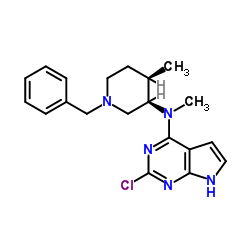N-((3R,4R)-1-Benzyl-4-methylpiperidin-3-yl)-2-chloro-N-methyl-7H-pyrrolo[2,3-d]pyrimidin-4-amine picture