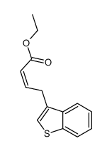 ethyl 4-(1-benzothiophen-3-yl)but-2-enoate结构式