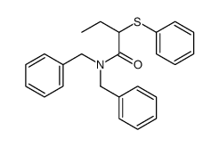 N,N-dibenzyl-2-phenylsulfanylbutanamide Structure