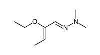 2-Ethoxy-2-butenal N,N-dimethylhydrazone Structure