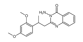 3-amino-2-[2-(2,4-dimethoxyphenyl)propyl]quinazolin-4-one结构式