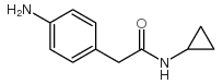 2-(4-aminophenyl)-N-cyclopropylacetamide结构式