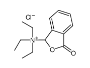 triethyl-(3-oxo-1H-2-benzofuran-1-yl)azanium,chloride结构式