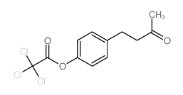 [4-(3-oxobutyl)phenyl] 2,2,2-trichloroacetate Structure