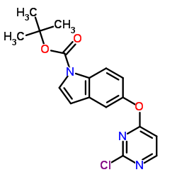 2-Methyl-2-propanyl 5-[(2-chloro-4-pyrimidinyl)oxy]-1H-indole-1-carboxylate Structure