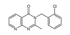 3-[(2-chlorophenyl)methyl]-2-methylpyrido[2,3-d]pyrimidin-4-one结构式