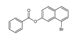 8-bromo-2-benzoyloxynaphthalene结构式