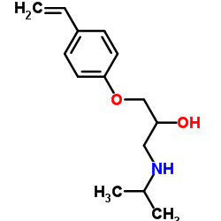 1-(4-乙烯基苯氧基)-3-[异丙氨基]-2-丙醇图片