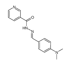 N-[(4-dimethylaminophenyl)methylideneamino]pyridine-3-carboxamide Structure