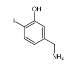 5-(aminomethyl)-2-iodophenol结构式