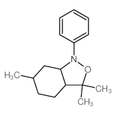3,3,6-trimethyl-1-phenyl-3a,4,5,6,7,7a-hexahydrobenzo[c]isoxazole结构式