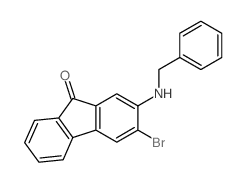 2-(benzylamino)-3-bromo-fluoren-9-one structure