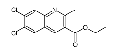 ethyl 6,7-dichloro-2-methylquinoline-3-carboxylate Structure