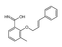 3-methyl-2-[(E)-3-phenylprop-2-enoxy]benzamide结构式