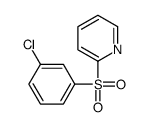 2-(3-chlorophenyl)sulfonylpyridine Structure