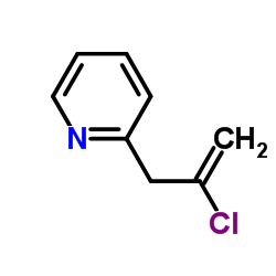 2-(2-Chloro-2-propen-1-yl)pyridine结构式