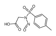 N-nitroso-N-(4-toluenesulfonyl)-glycine结构式