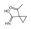 1-乙酰基环丙烷-1-羧酰胺结构式