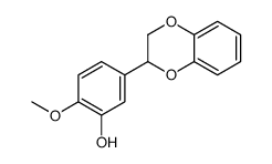 5-(2,3-dihydro-1,4-benzodioxin-3-yl)-2-methoxyphenol结构式