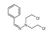 N-[(Z)-benzylideneamino]-2-chloro-N-(2-chloroethyl)ethanamine Structure