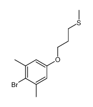 2-bromo-1,3-dimethyl-5-(3-methylsulfanylpropoxy)benzene Structure