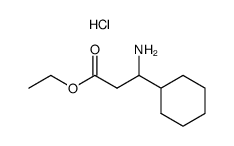 ethyl 3-amino-3-cyclohexylpropanoate hydrochloride结构式